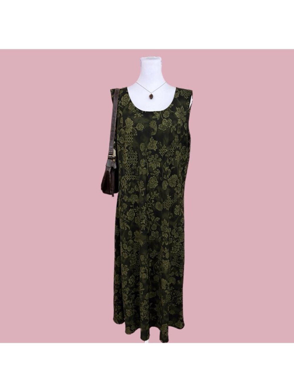 90s floral whimsygoth midi dress